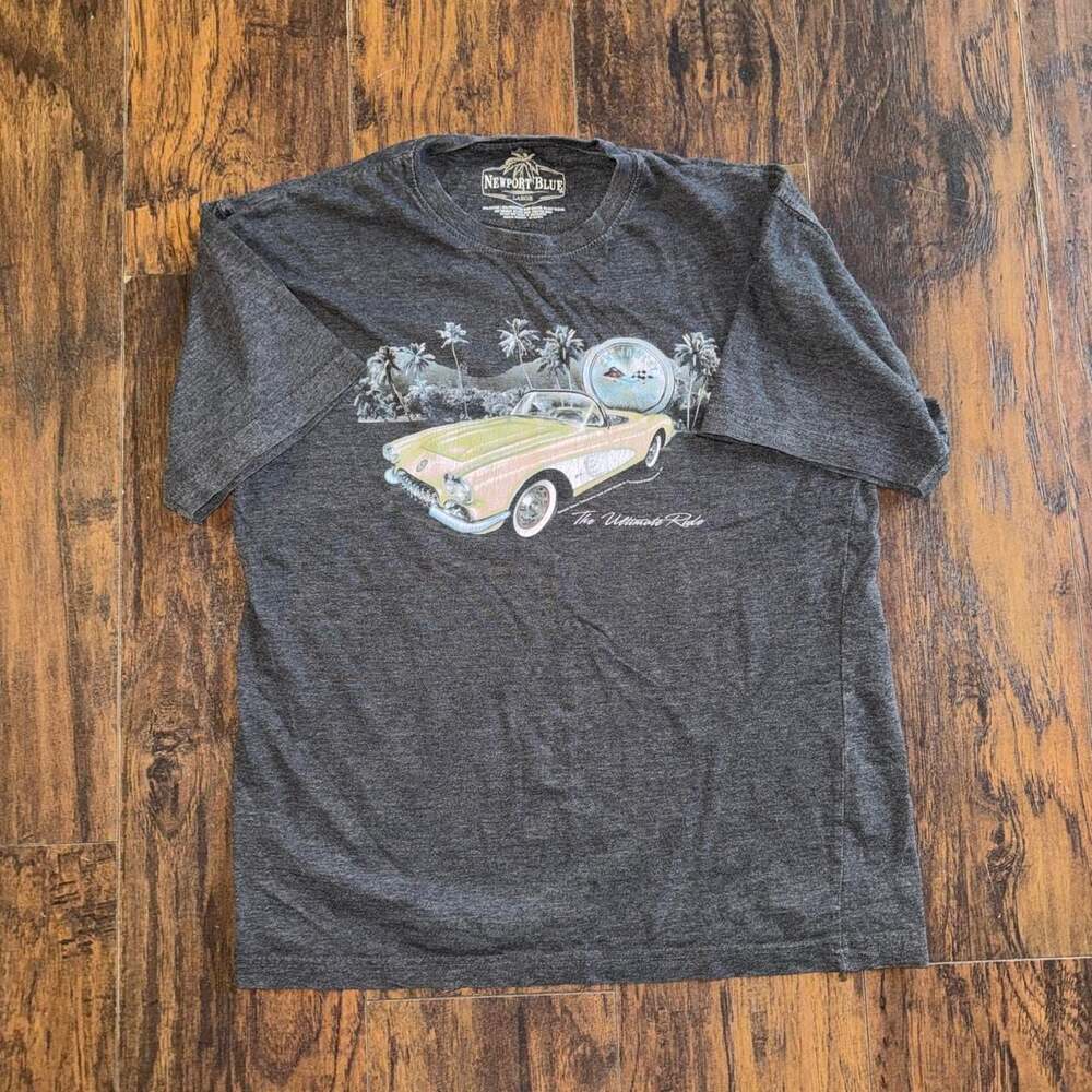 Newport Blue The Ultimate Ride Graphic T-Shirt Charcoal Grey